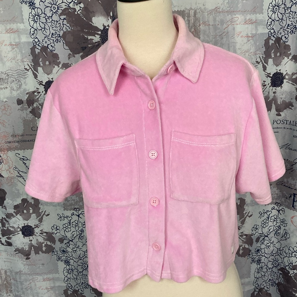 RSQ Pink Button Down Shirt for Women